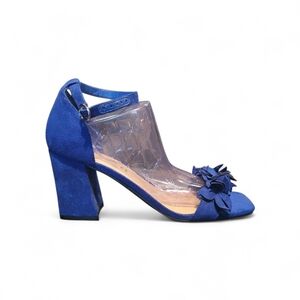 Unisa Blue Floral Women's Heels